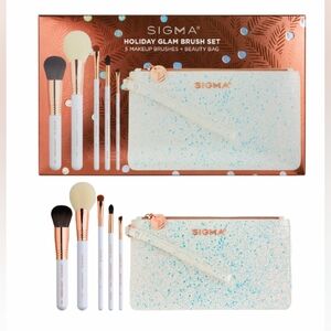 Holiday Glam Brush Set 6 Pieces Bundle - Limited Edition - New in Box Sealed